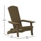 Flash Furniture Mahogany All-Weather Folding Adirondack Chairs, 2PK 2-JJ-C14505-MHG-GG - alternate 9